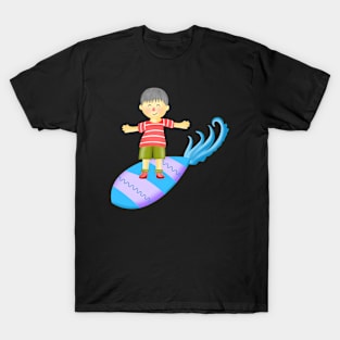 Surfboard boy. T-Shirt